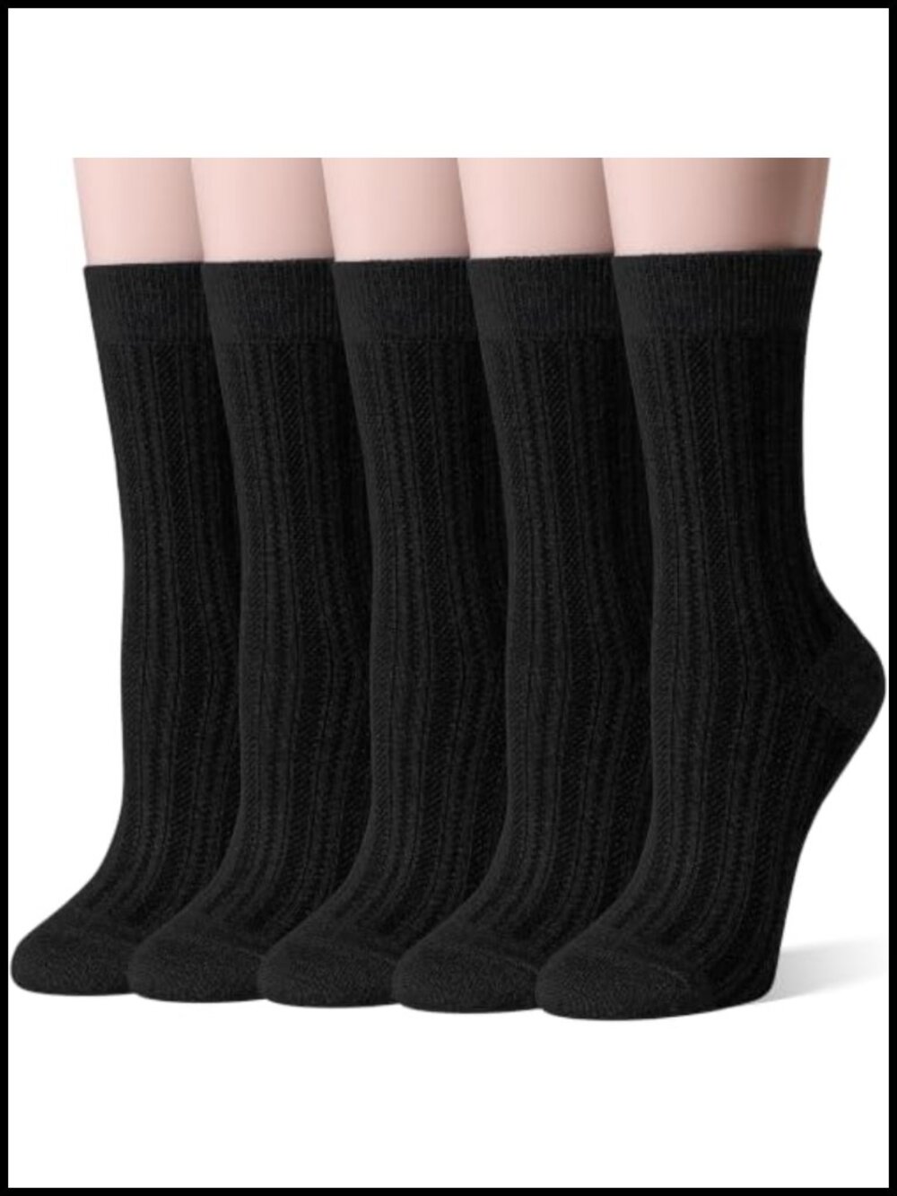 Merino Wool Boot Socks Thin Warm Lightweight Calf Socks